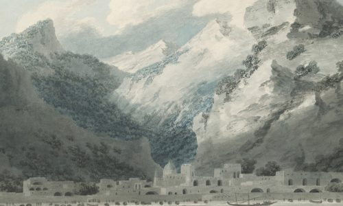 John Robert Cozens - Cetara no Golfo de Salerno, 1790