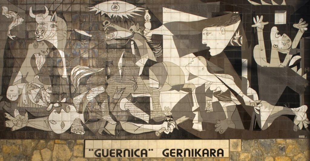 Pablo Picasso. Guernica, 1937 | Pintura a óleo | 350  × 776 | Museu Nacional Centro de Arte Reina Sofia