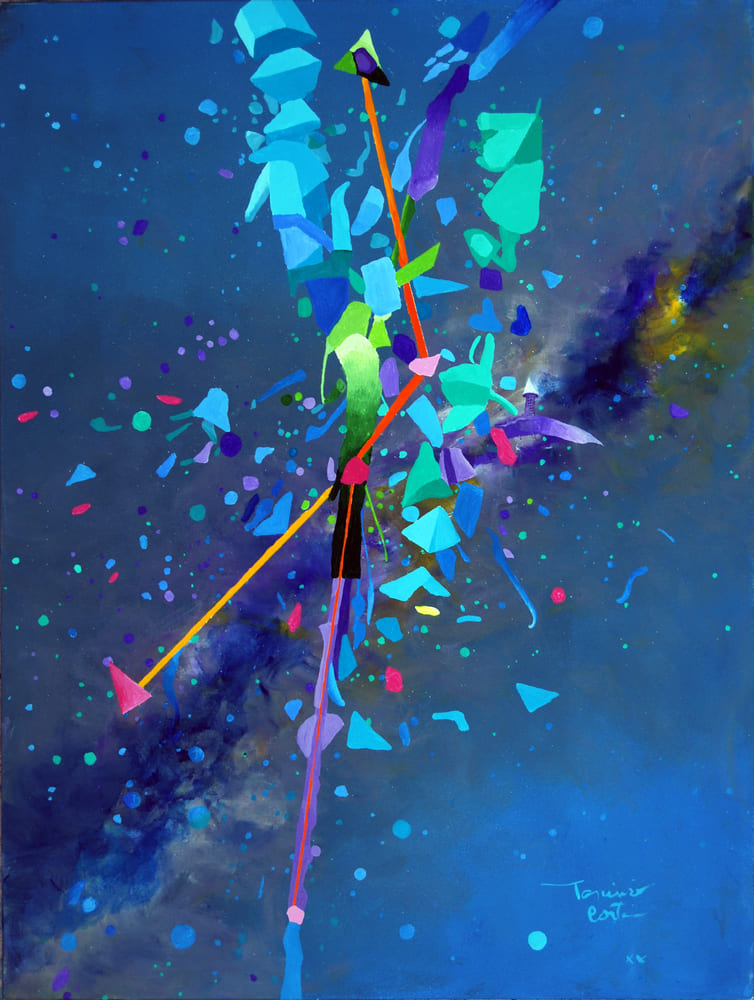 Tarcisio Costa. Constelação de Áries 2020 - Acrílico sobre tela 80 x 60 cm