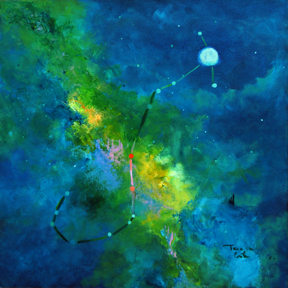 Tarcisio Costa. Constelação de Escorpião 2020 - Acrílico sobre tela - 60 x 60 cm