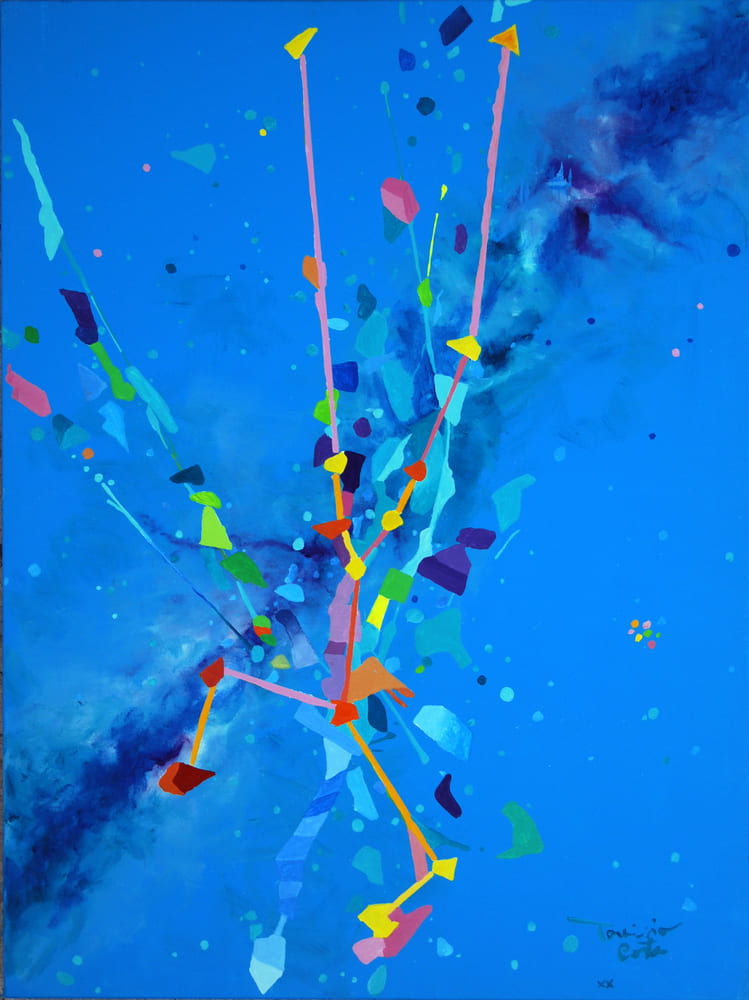Tarcisio Costa. Constelação de Touro 2020 - Acrílico sobre tela 80 x 60 cm