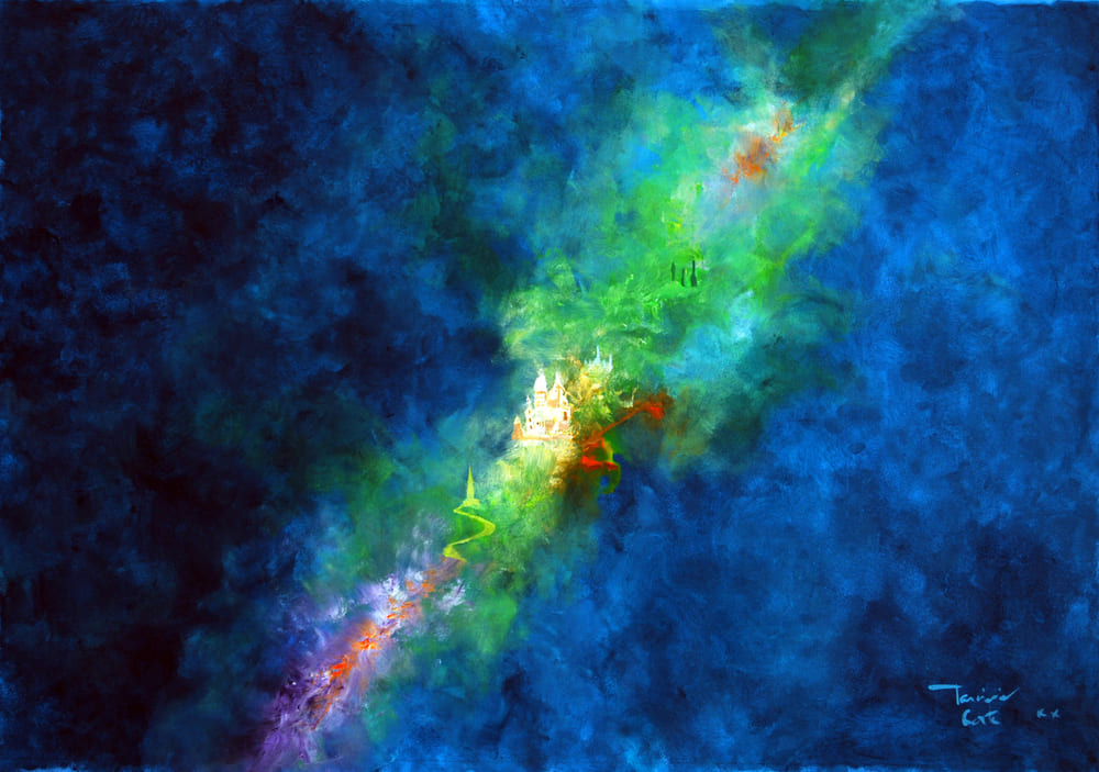 Tarcisio Costa. Nebula T 0611 - 2020 - Acrílico sobre tela 46 x 66 cm