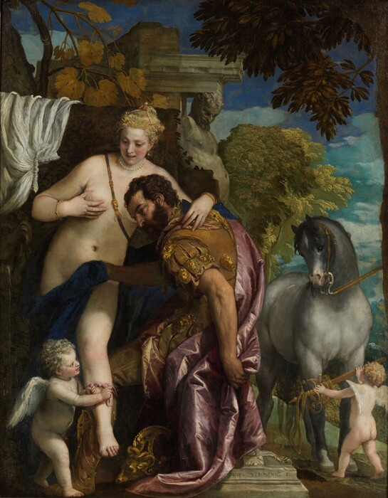 Paolo Caliari, conhecido por VERONESE (1528-1588) Marte e Vênus unidos por amor, ca. 1570