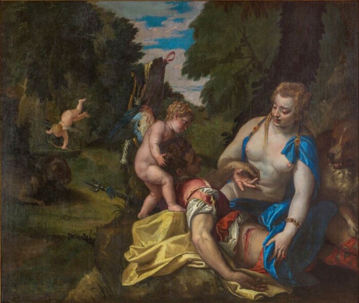 Paolo Caliari, conhecido por VERONESE (1528-1588) Vênus pranteando Adonis,