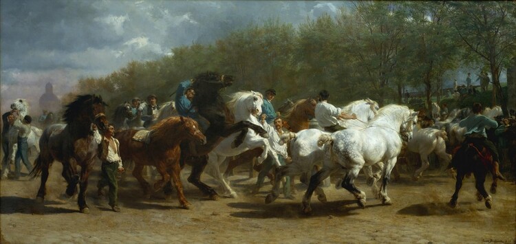 A Feira de cavalos. Rosa Bonheur.