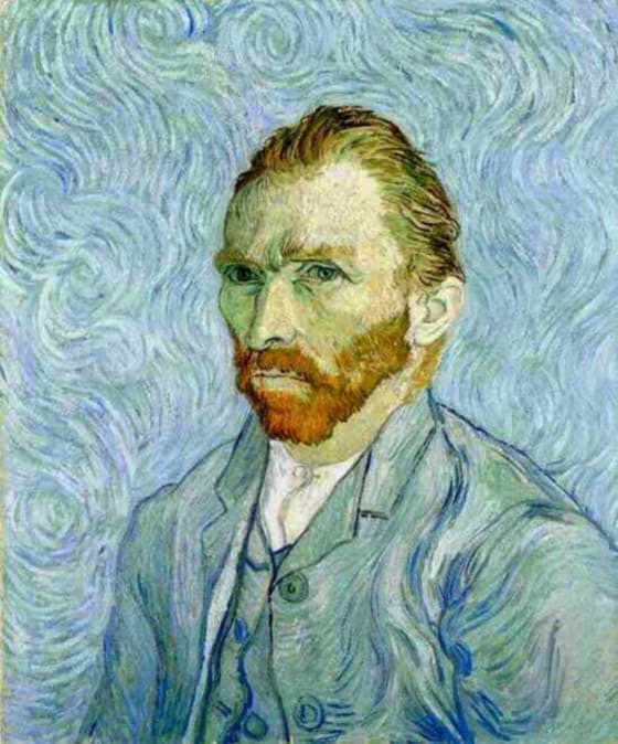 Autorretrato azul de Van Gogh