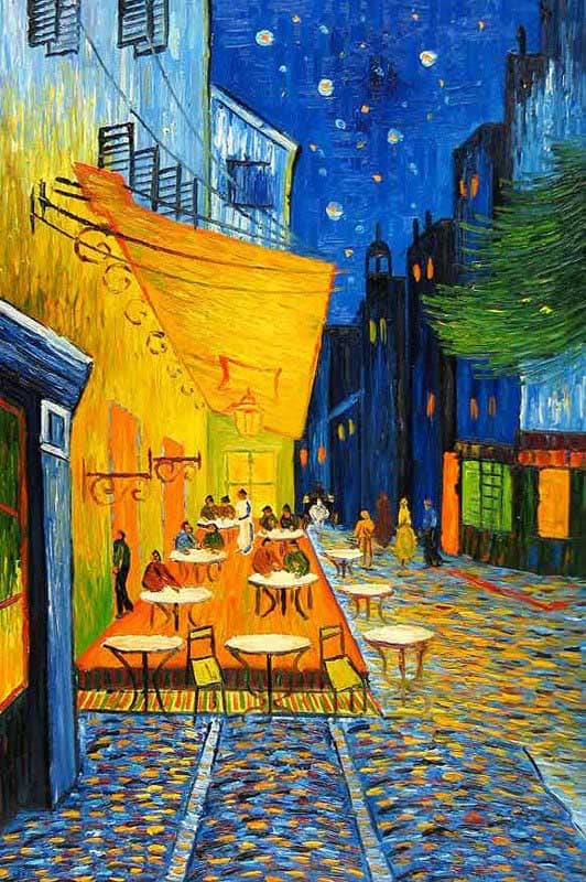 terraço do café na praça do fórum; Van Gogh