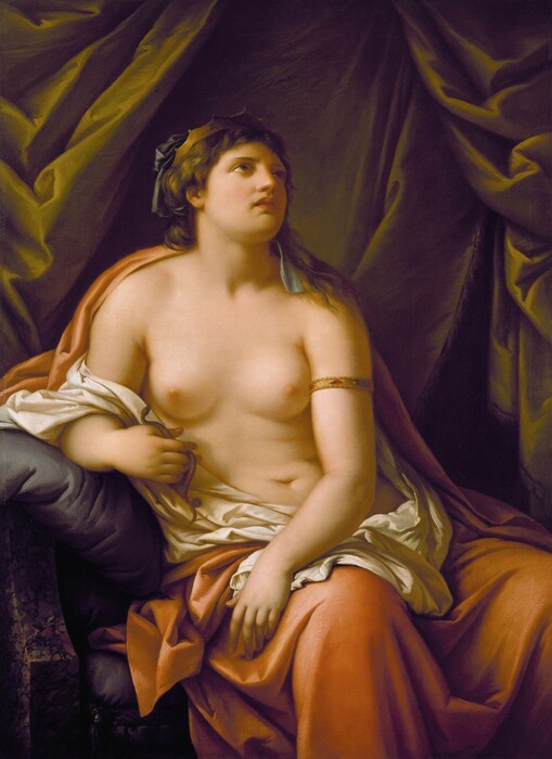 Gavin HAMILTON (1723-1798) Cleópatra, 1767-1769. Óleo sobre tela, 134.6×98.4. Detroit Institute of Arts. Detroit, MI. EUA. 