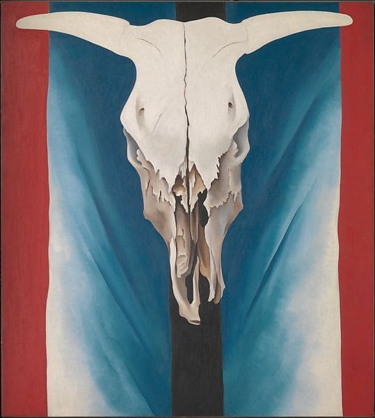 Georgia O’Keeffe - Cow's Skull - Red, White and Blue