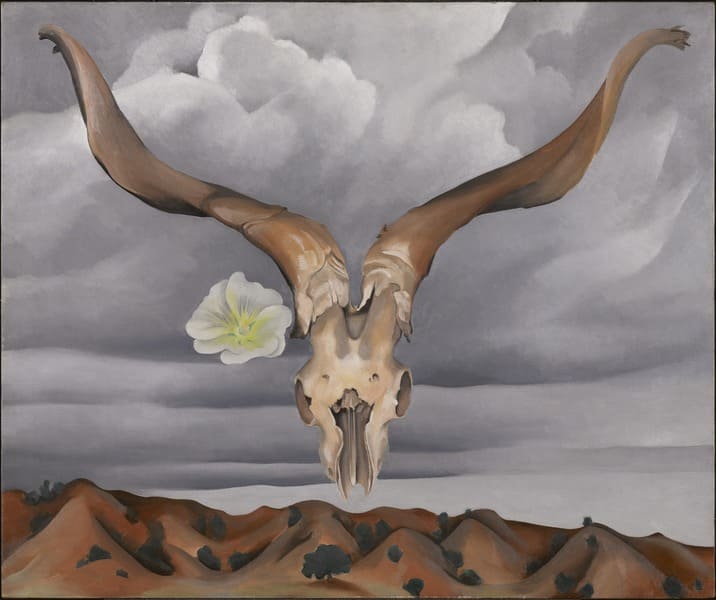 Georgia O’Keeffe - Ram's Head, White Hollyhock-hills, 1935