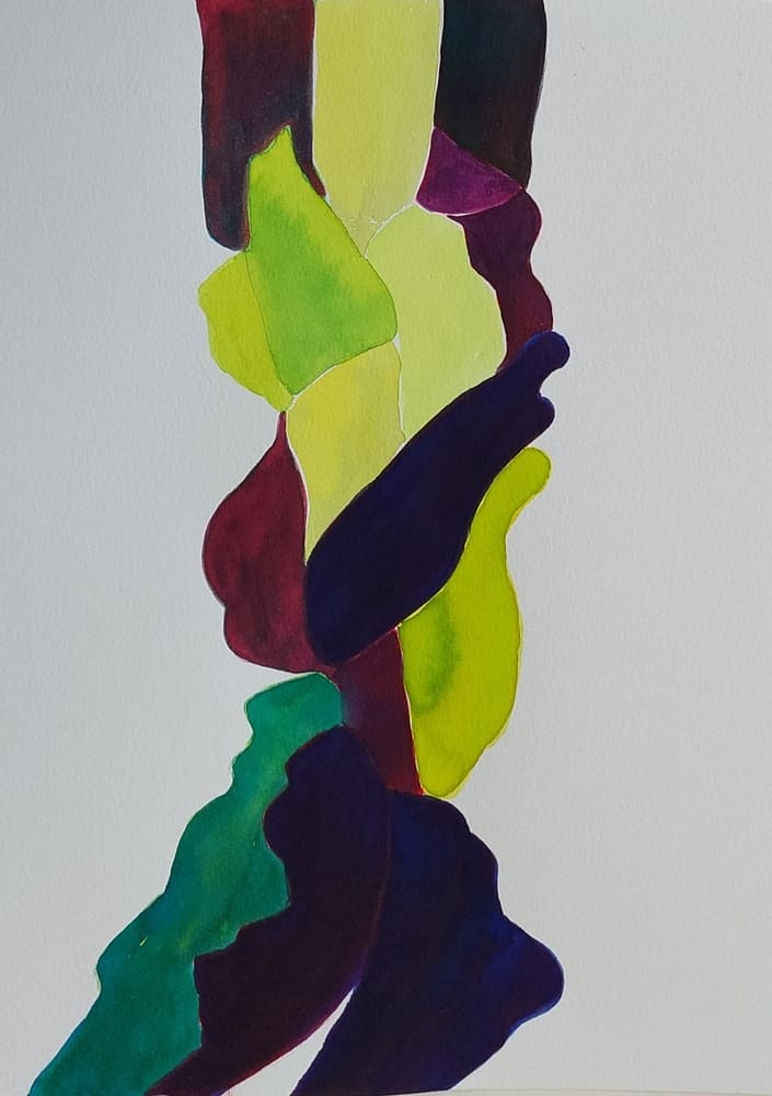 Marisa Carvalho - Ressoar II, 2021, ecoline, 32 x 24 cm