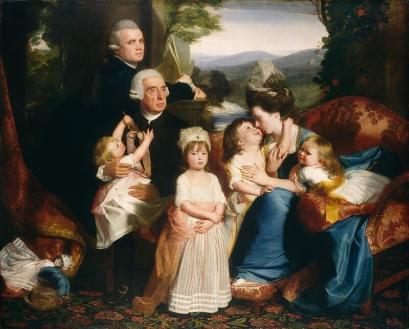 John Singleton COPLEY (1738-1815) A Família Copley, 1776-1777. Óleo sobre tela, 184.1x229.2. National Gallery of Art, Washington, EUA.