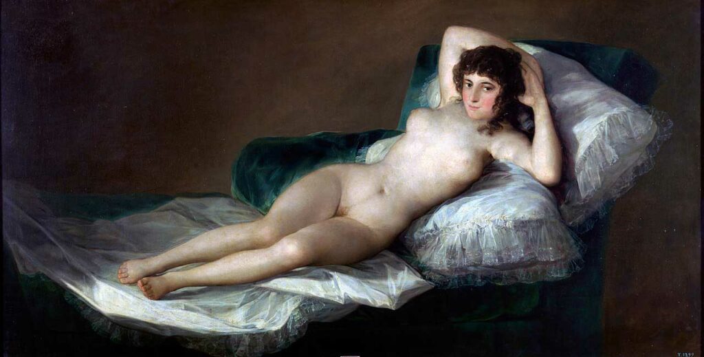La maja desnuda; Pinturas de nus