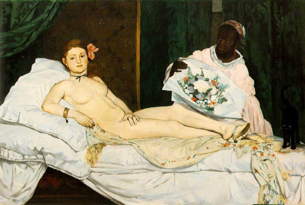 Olympia,1863; Pinturas de nus