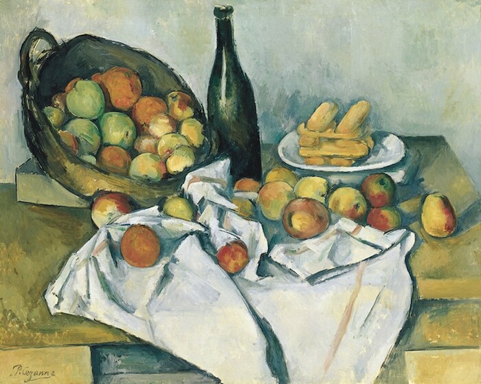 Paul Cézanne, A Cesta de Maçãs (ca. 1895) (Foto via Wikimedia Commons Public Domain)