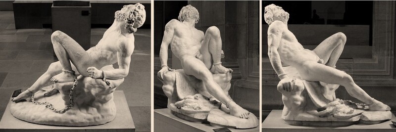 James PRADIER (1790-1852) Prometeu, 1827. Escultura, Mármore, 170x80x152. Musée du Louvre, Paris, França. 
