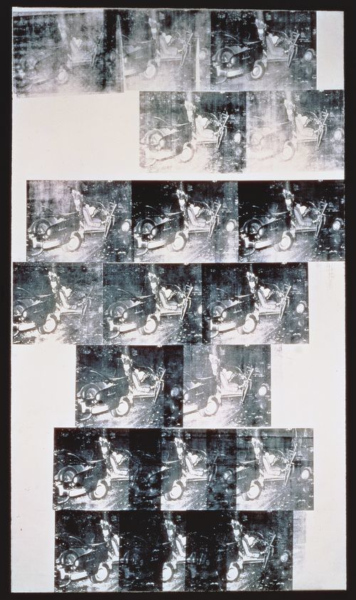 7. White Disaster [White Car Crash 19 Times], Andy Warhol; 10 obras mais caras novembro 2022