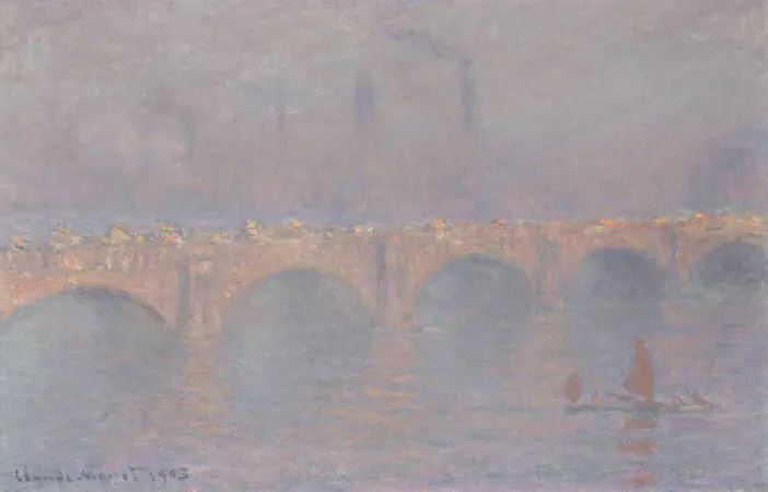 8. Waterloo Bridge, soleil voilé, Claude Monet; 10 obras mais caras novembro 2022