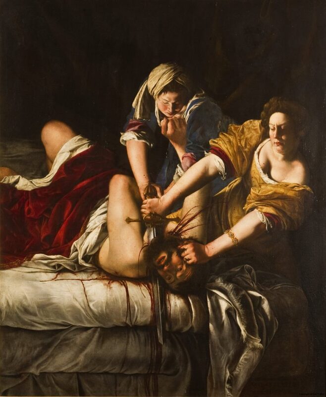 Judite decapitando Holofernes;  Artemisia Gentileschi 