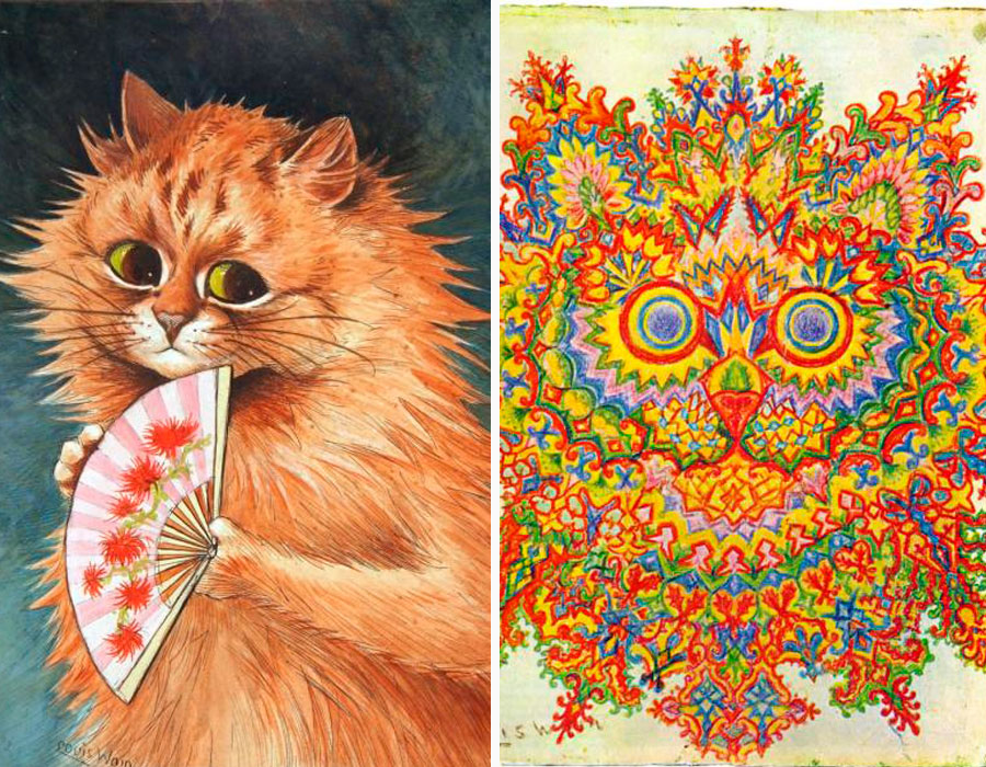 Os Desenhos De Louis Wain Antes E Depois Da Esquizofrenia Arteref