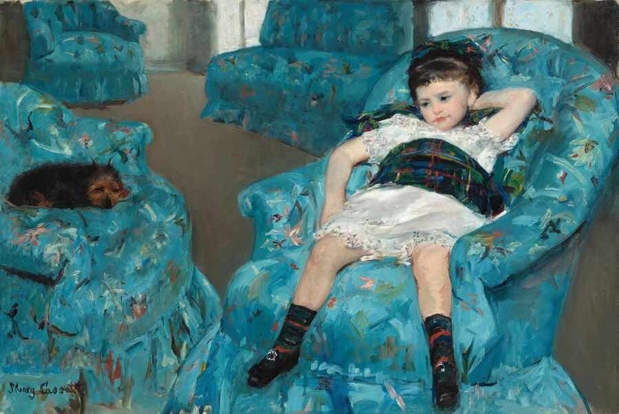  Menina na Poltrona Azul (1878)