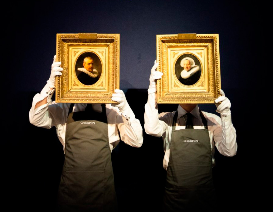 Duas raras pinturas de Rembrandt renderam US$ 14 milhões em leilão