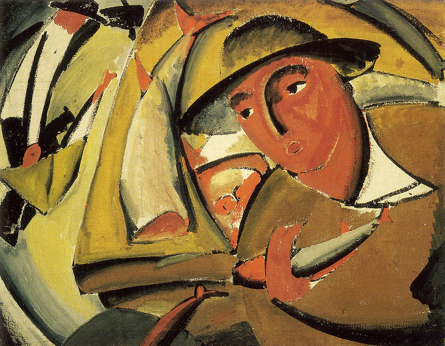 Vladimir_Tatlin,_Fishmonger,_1911